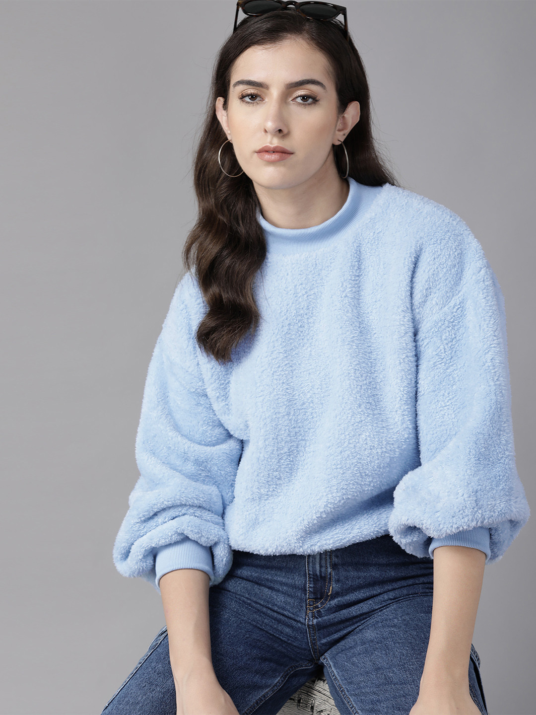 

Roadster Women Blue Sweatshirt