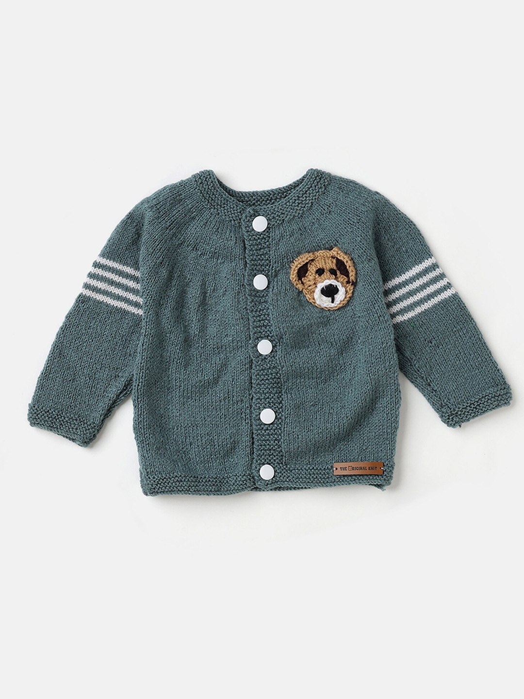 

The Original Knit Infants Striped Cardigan, Grey