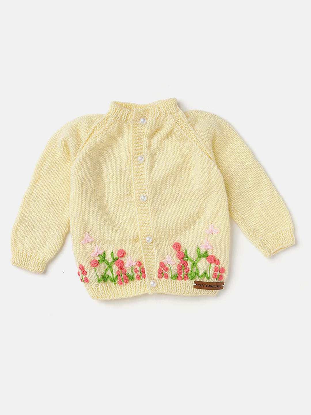 

The Original Knit Infants Embroidered Cardigan, Cream