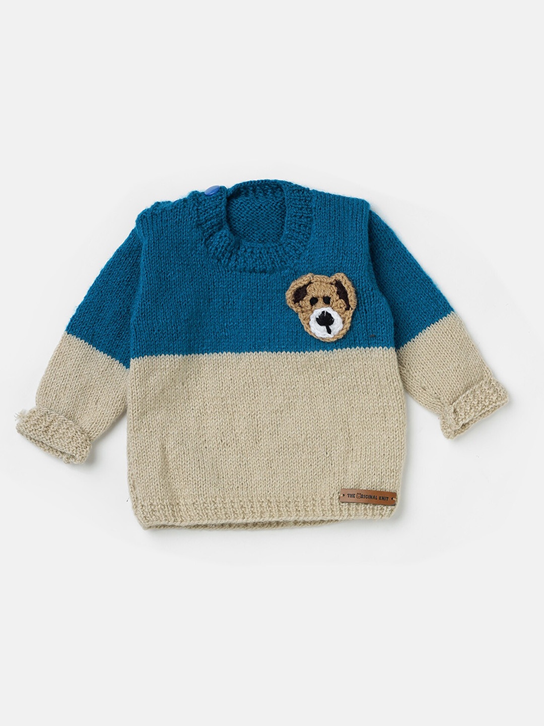 

The Original Knit Infants Colourblocked Pullover, Blue