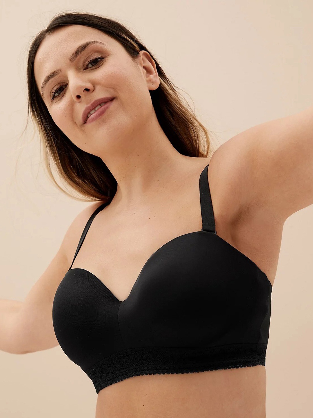 

Marks & Spencer Full Coverage Underwired All Day Comfort Lightly Padded Bra, Black