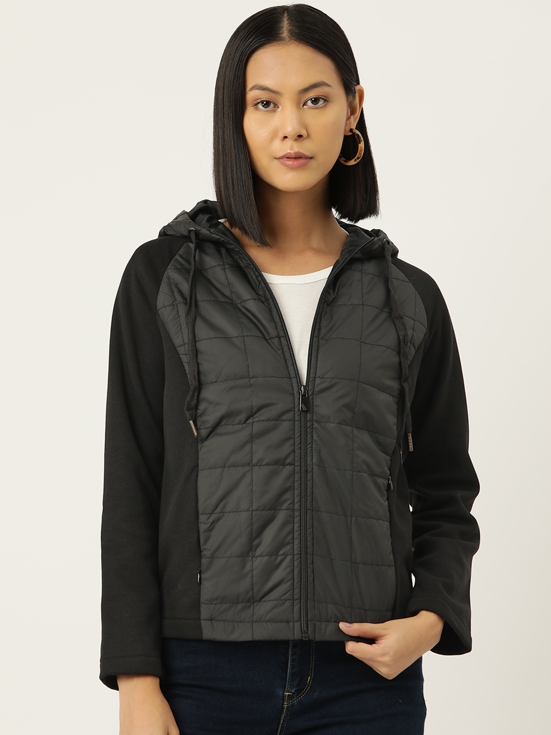 

Madame Quilted Hooded Jacket, Black