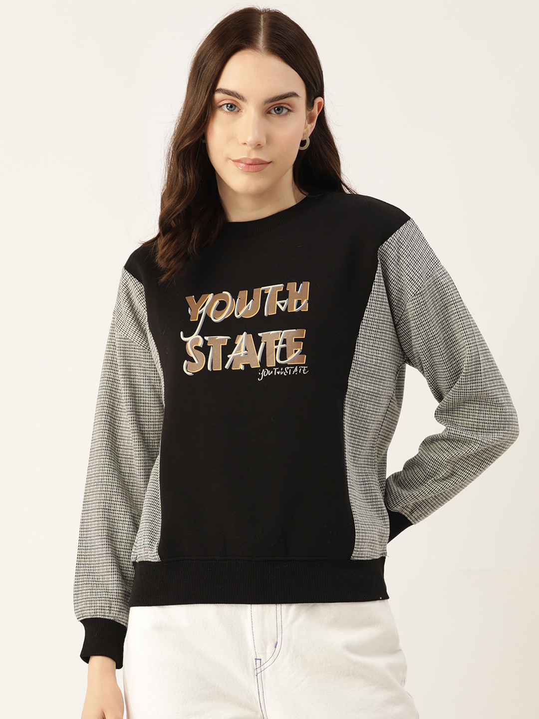 

Madame Printed Sweatshirt, Black