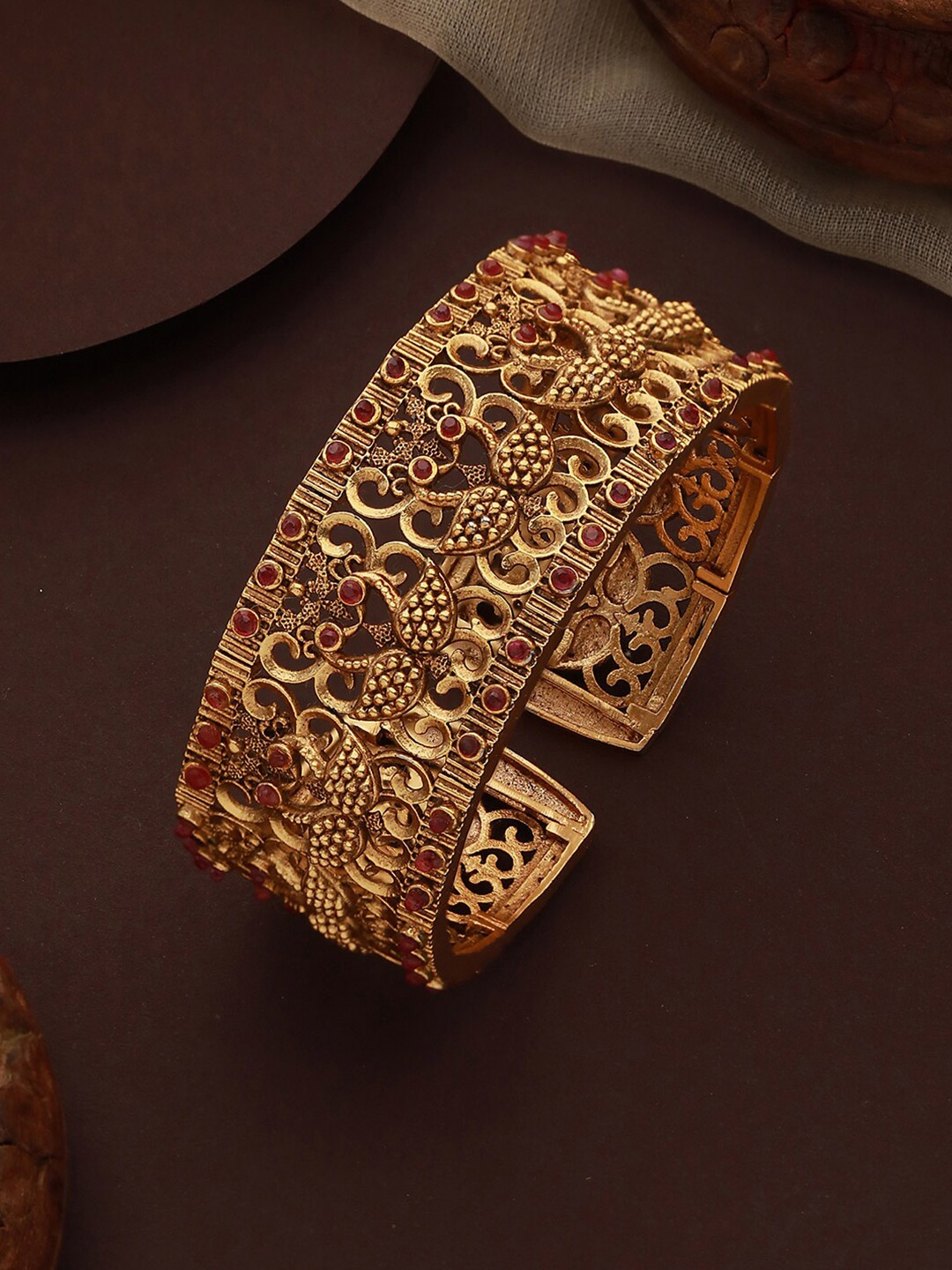 

Jazz and Sizzle Gold-Plated Cuff Bracelet