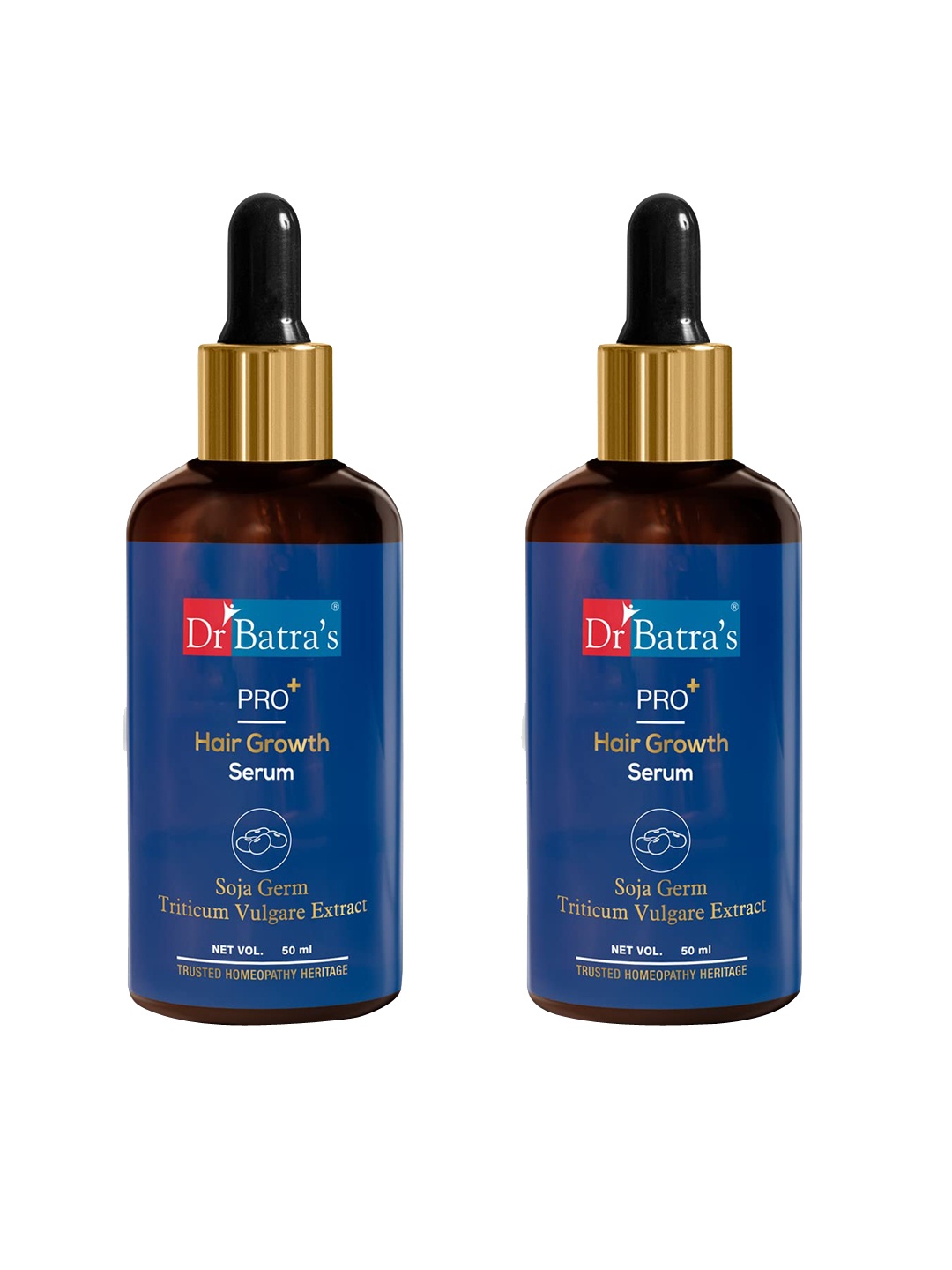 

Dr. Batras Set Of 2 Pro+ Hair Growth Serum - 50ml Each, Blue