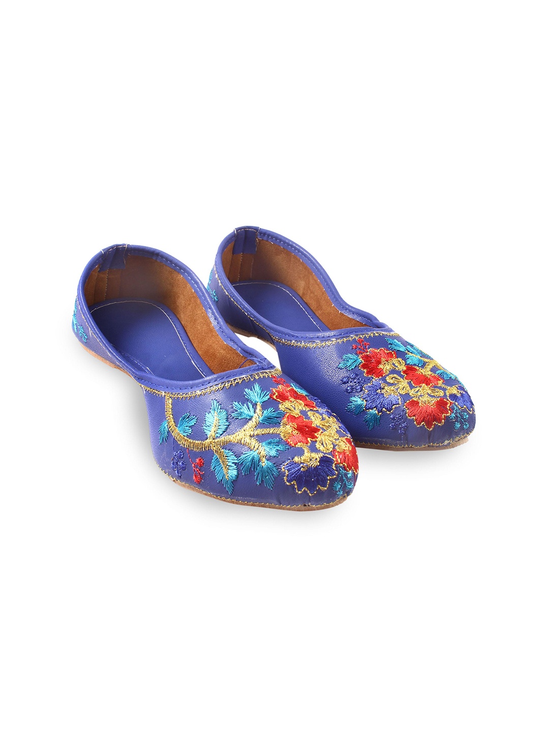 

Apratim Embroidered Ethnic Mojaris, Blue