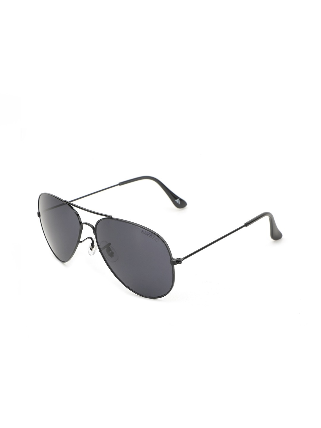 

Alvaro Castagnino Men Aviator Polarised Lens Sunglasses 2324ASG023, Black