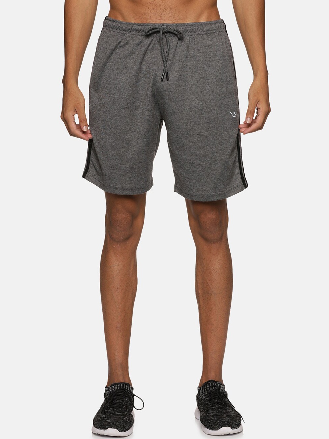 

VS by Sehwag Men's Antimicrobial Sports Shorts, Grey melange