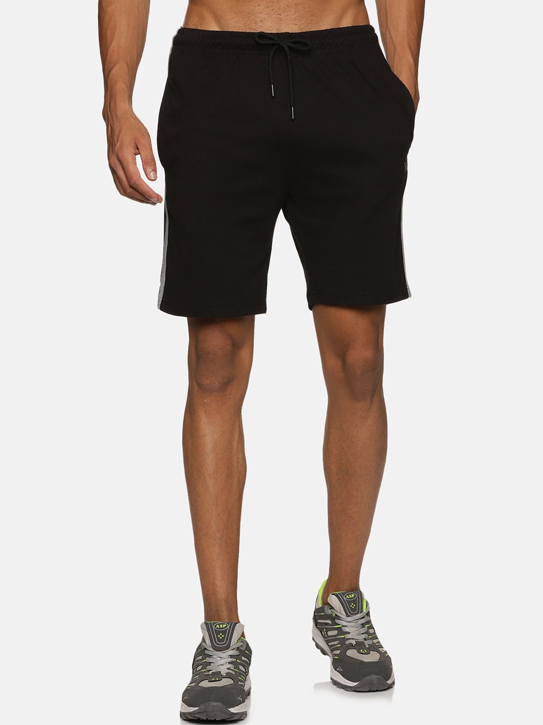 

VS by Sehwag Mens Antimicrobial Sports Shorts, Black