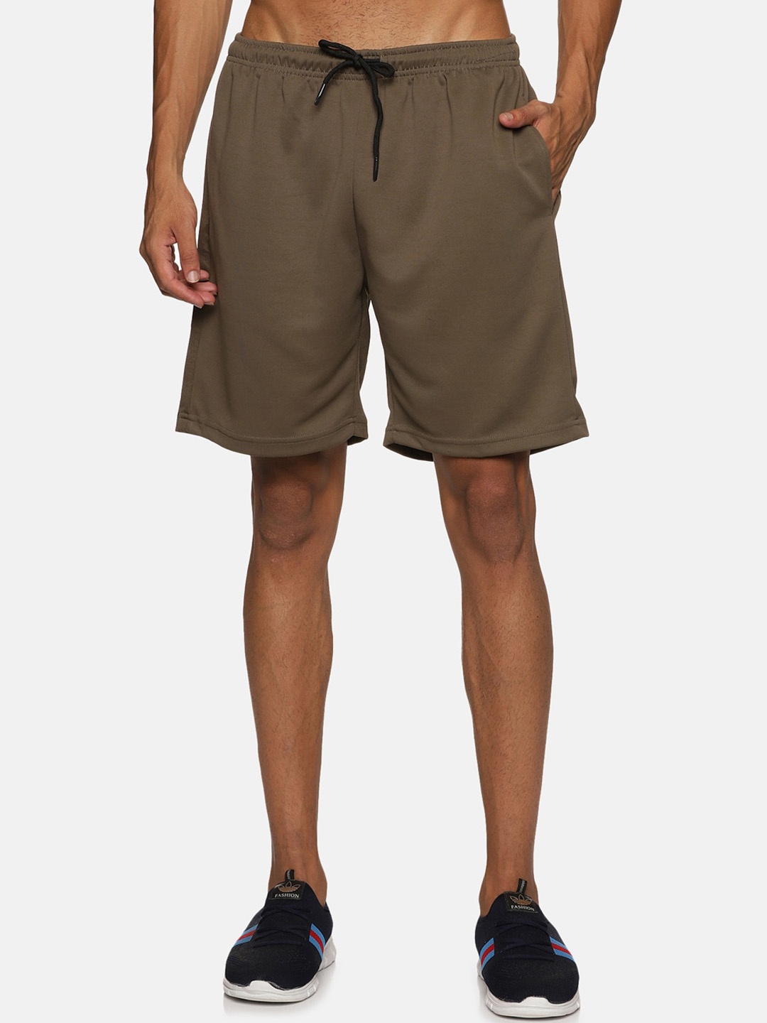 

VS by Sehwag Men Men Mid-Rise Antimicrobial Sports Shorts, Olive