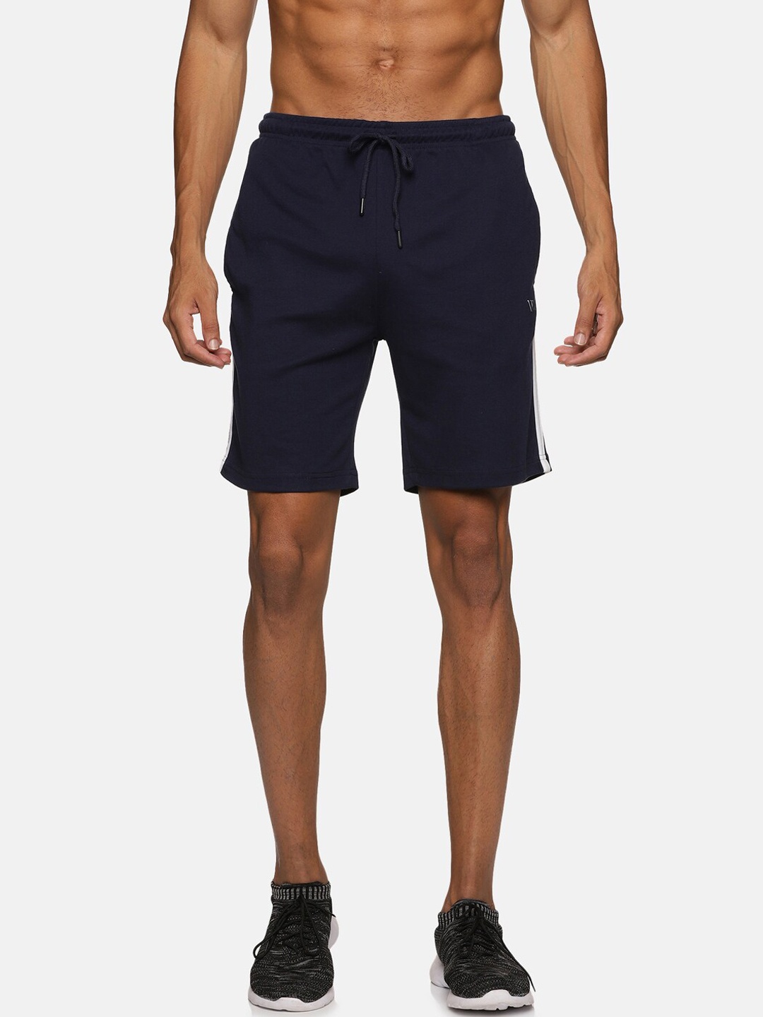 

VS by Sehwag Men Men Mid-Rise Antimicrobial Sports Shorts, Navy blue