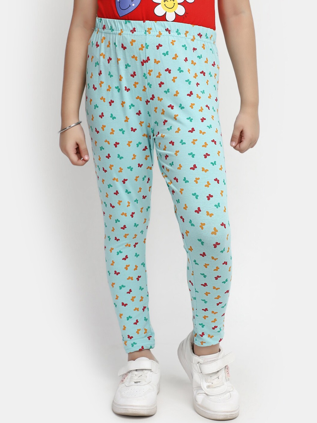 

V-Mart Girls Printed Cotton Lounge Pant, Blue