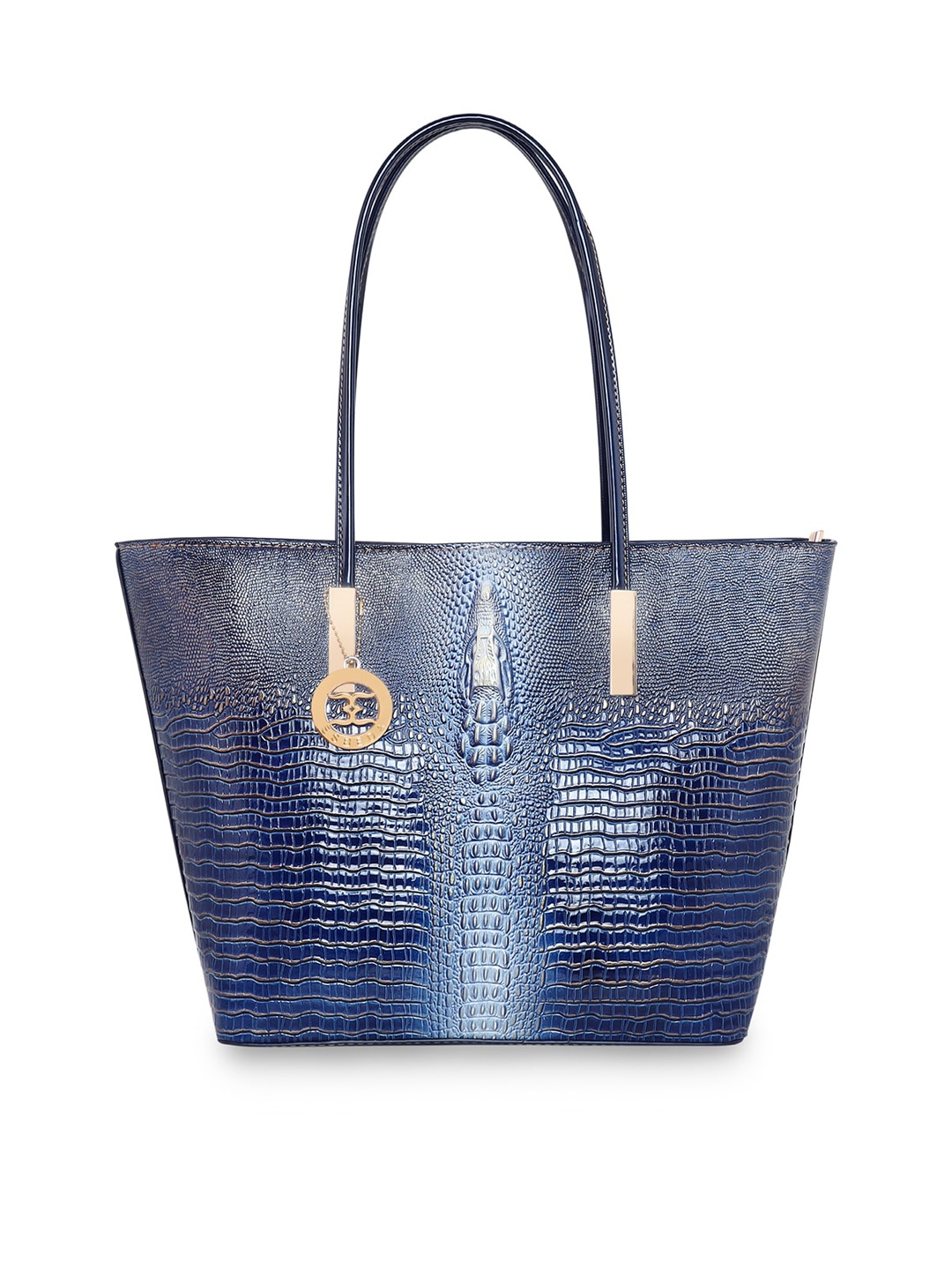 

ESBEDA Blue Animal Textured Structured PU Shoulder Bag
