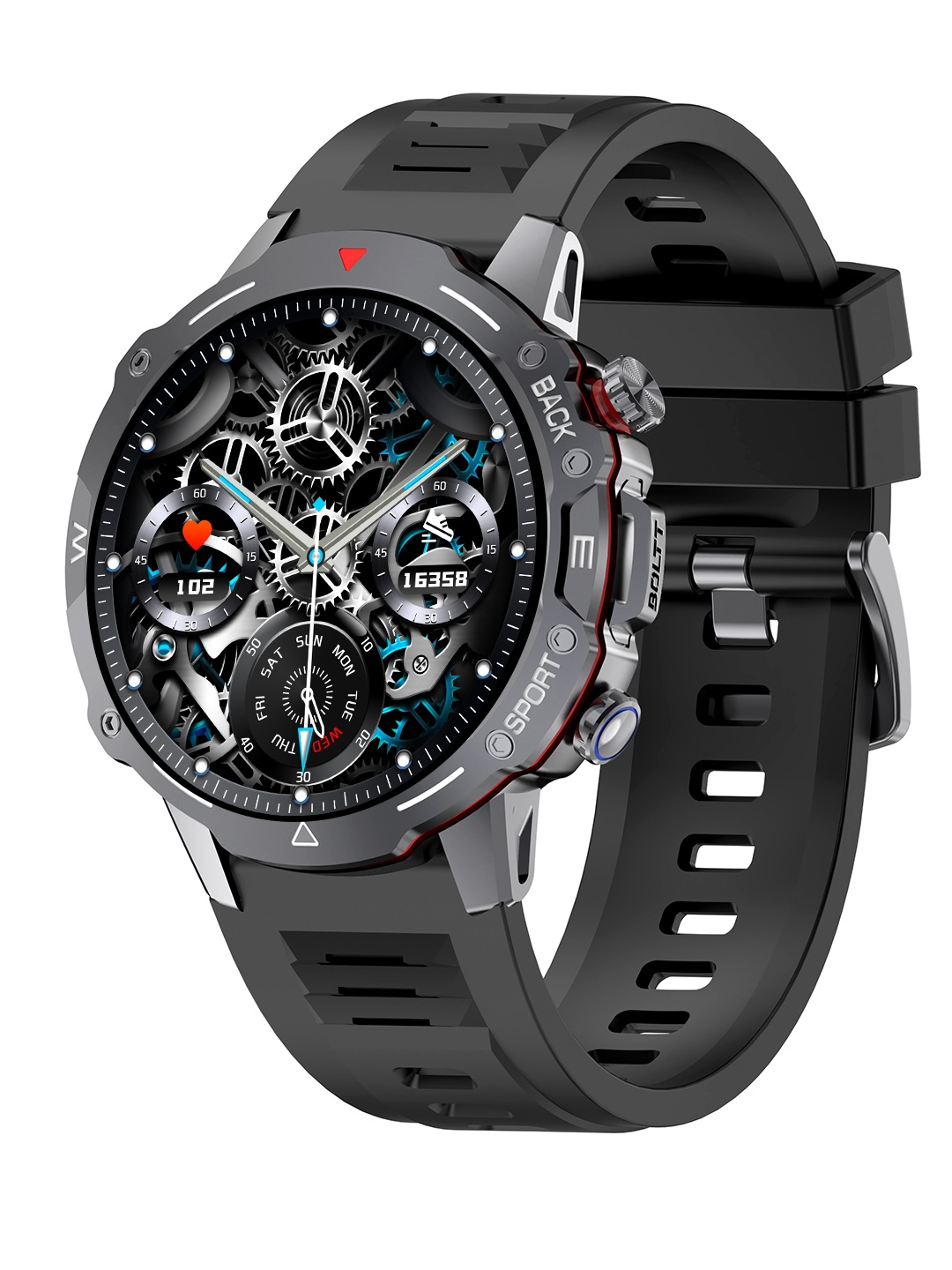 

Fire-Boltt Grenade 1.39'' HD Display With BT Calling Smartwatch, Black