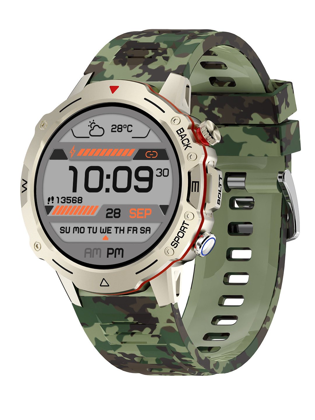 

Fire-Boltt Grenade 1.39'' HD Display With BT Calling Smartwatch, Green
