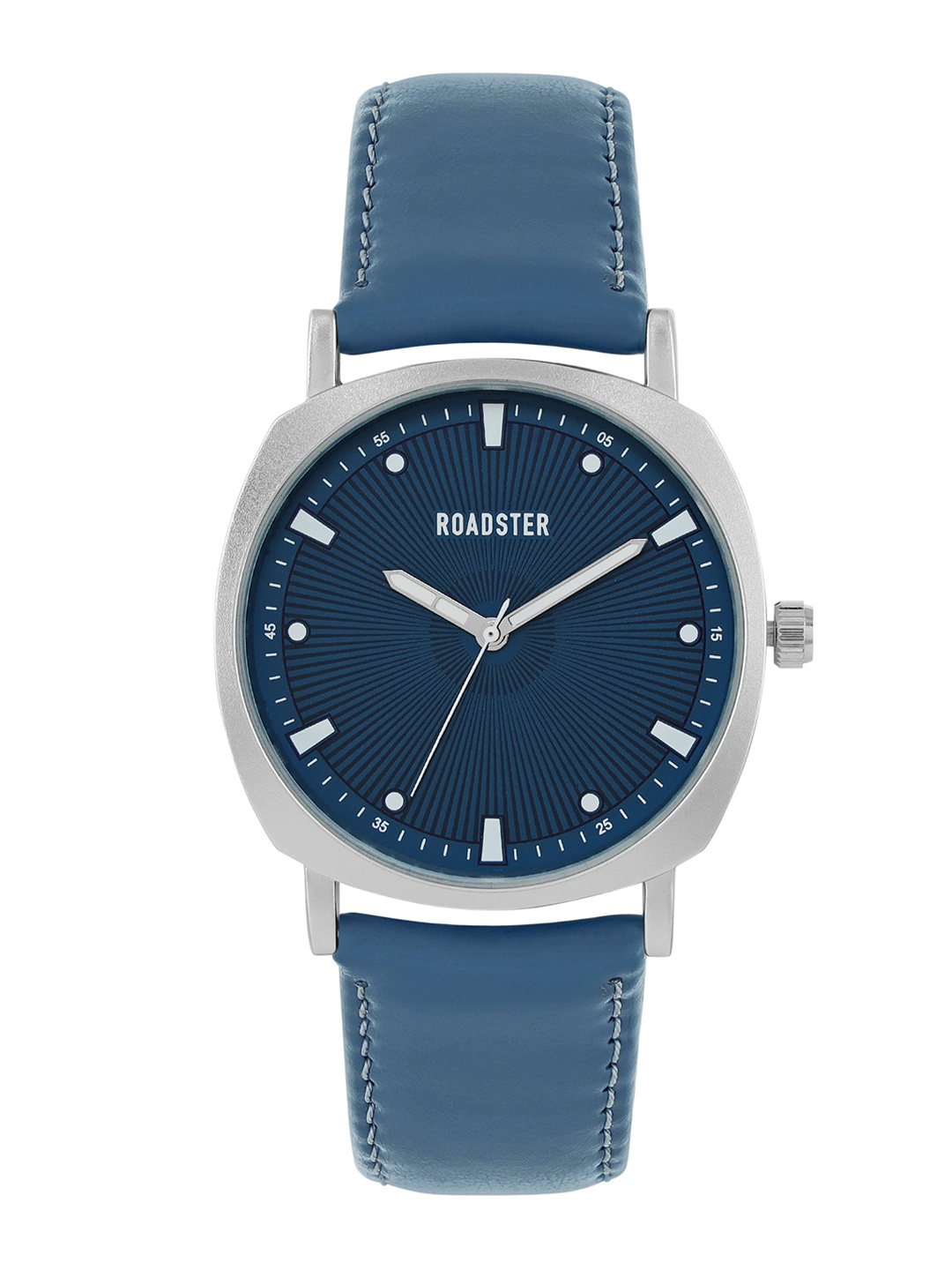 Roadster Men Analogue Dial Leather Strap Wrist Watch RD_SS23_6B, Blue