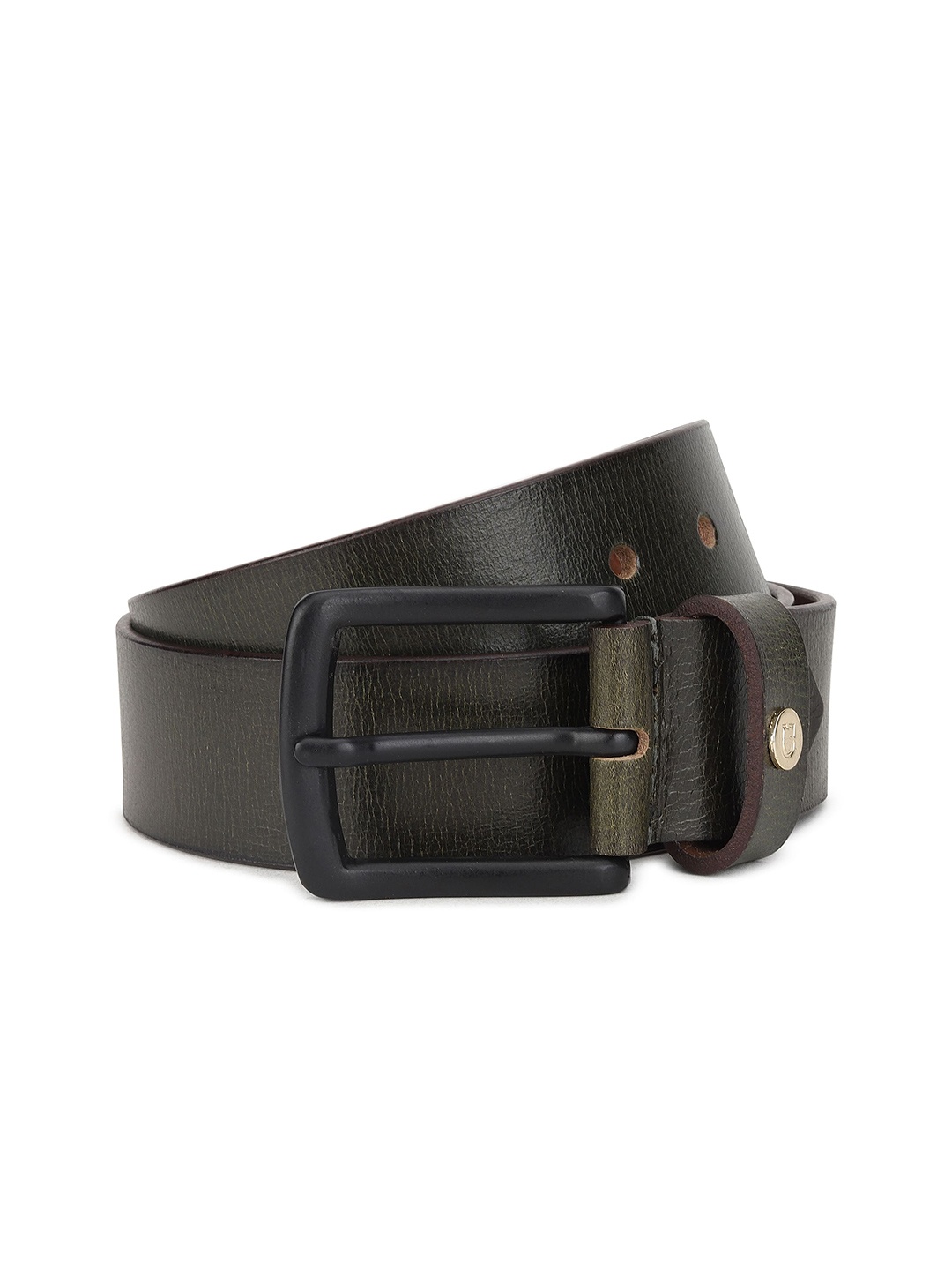 

Urbano Fashion Men Leather Formal Belt, Green