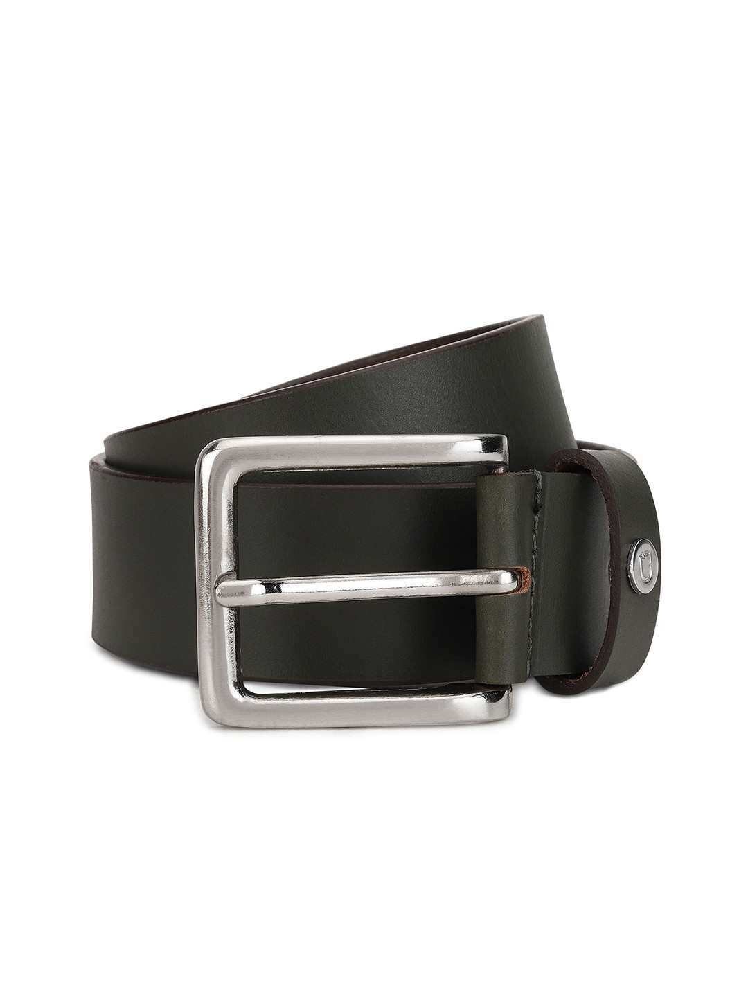 

Urbano Fashion Men Leather Belt, Green