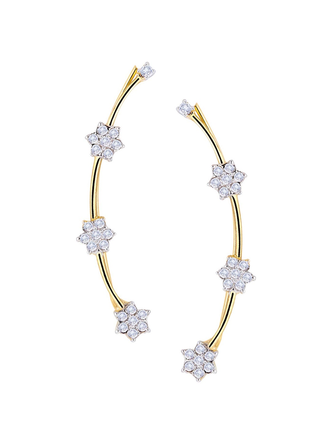 

The Pari Gold-Plated AD-Studded Ear Cuff Earrings