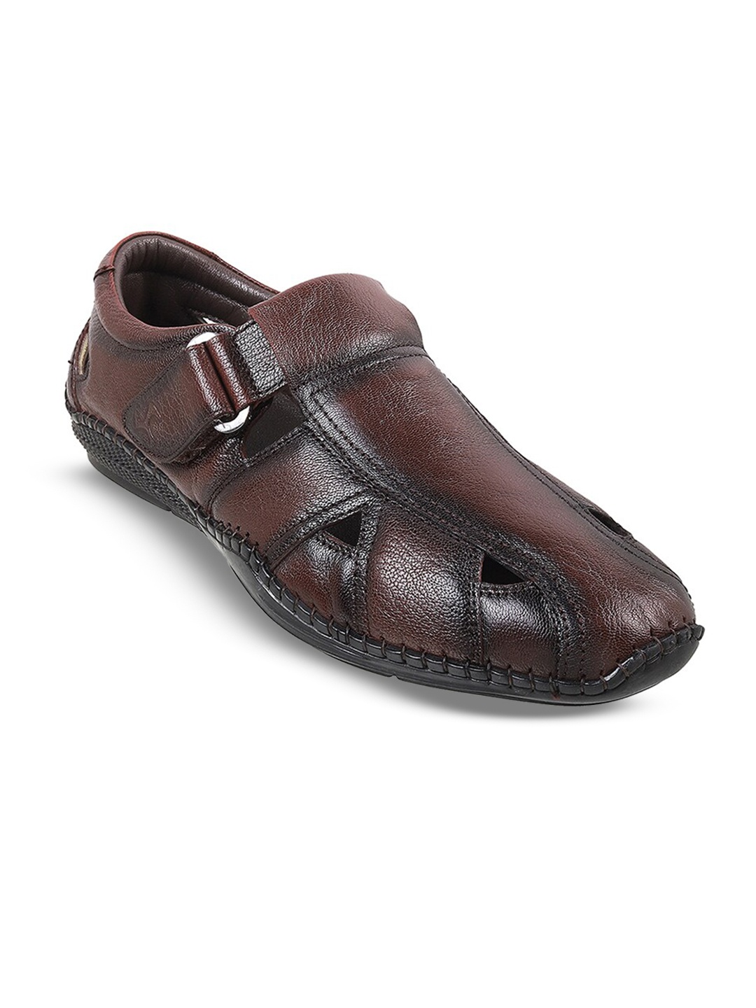 

Mochi Leather Shoe-Style Sandals, Maroon