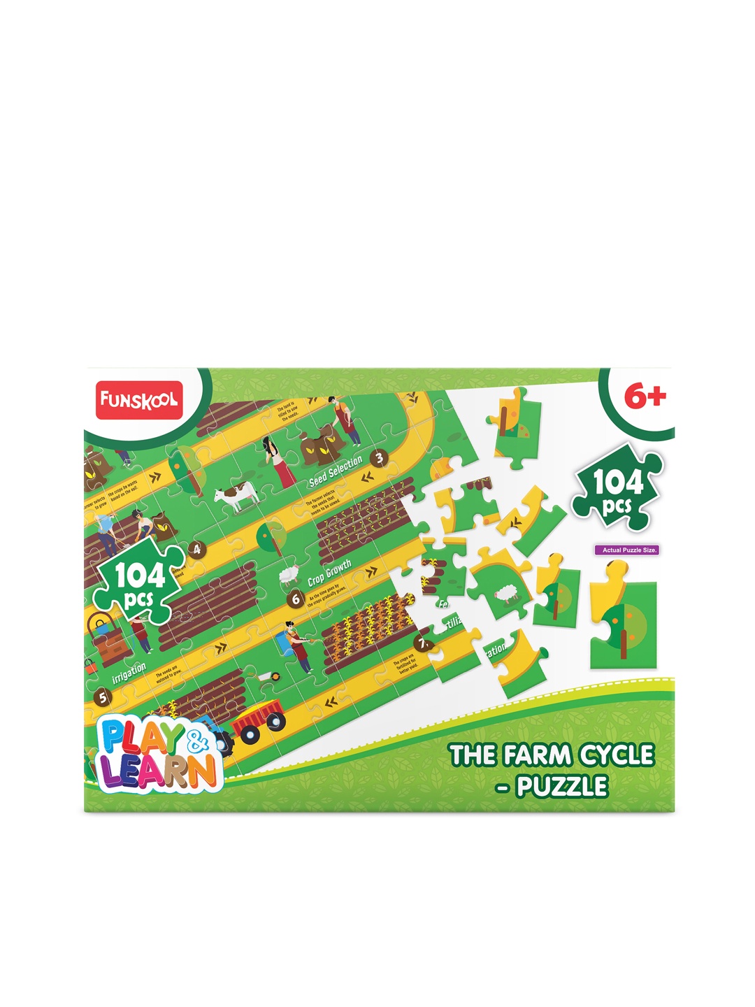 

Funskool The Farm Cycle Puzzle for 6+Years, Multi