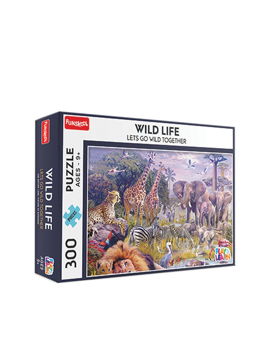 

Funskool Multicoloured 300 Pcs Wild Life Puzzle, Multi