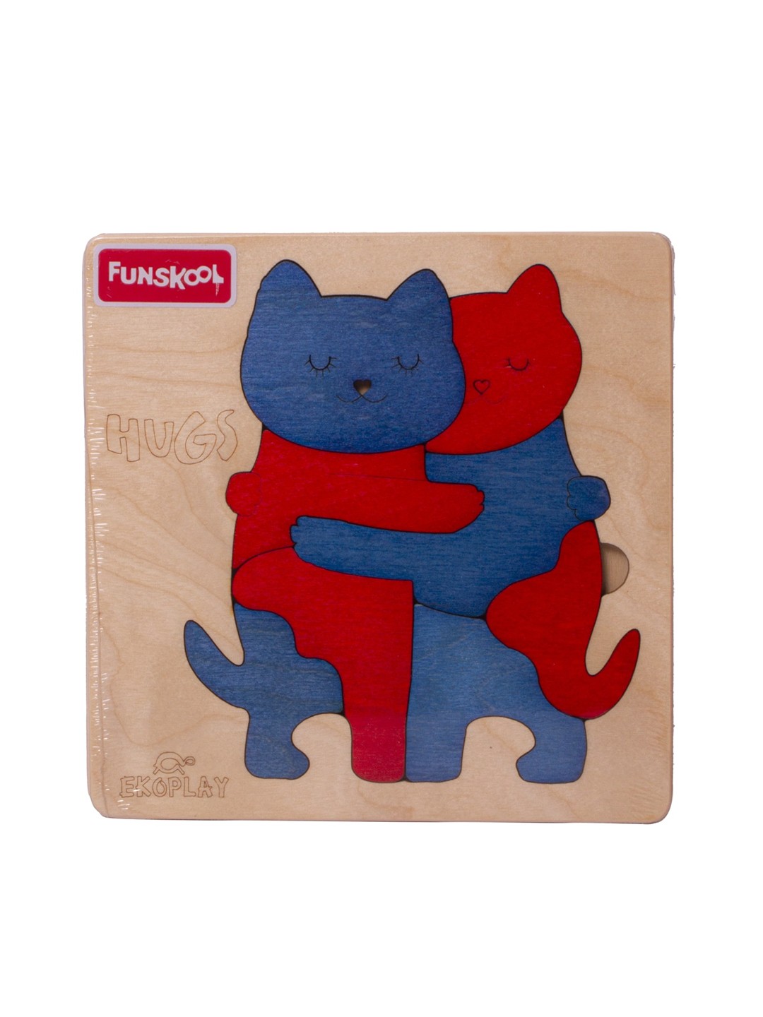

Funskool Ekoplay Hugs Cat Wooden Puzzle For 3+ Years, Multi