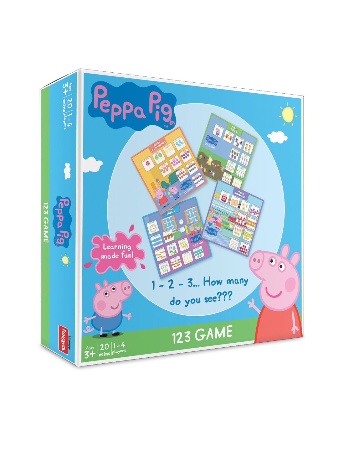 

Funskool Peppa Pig 123 Game for 3+Years, Multi