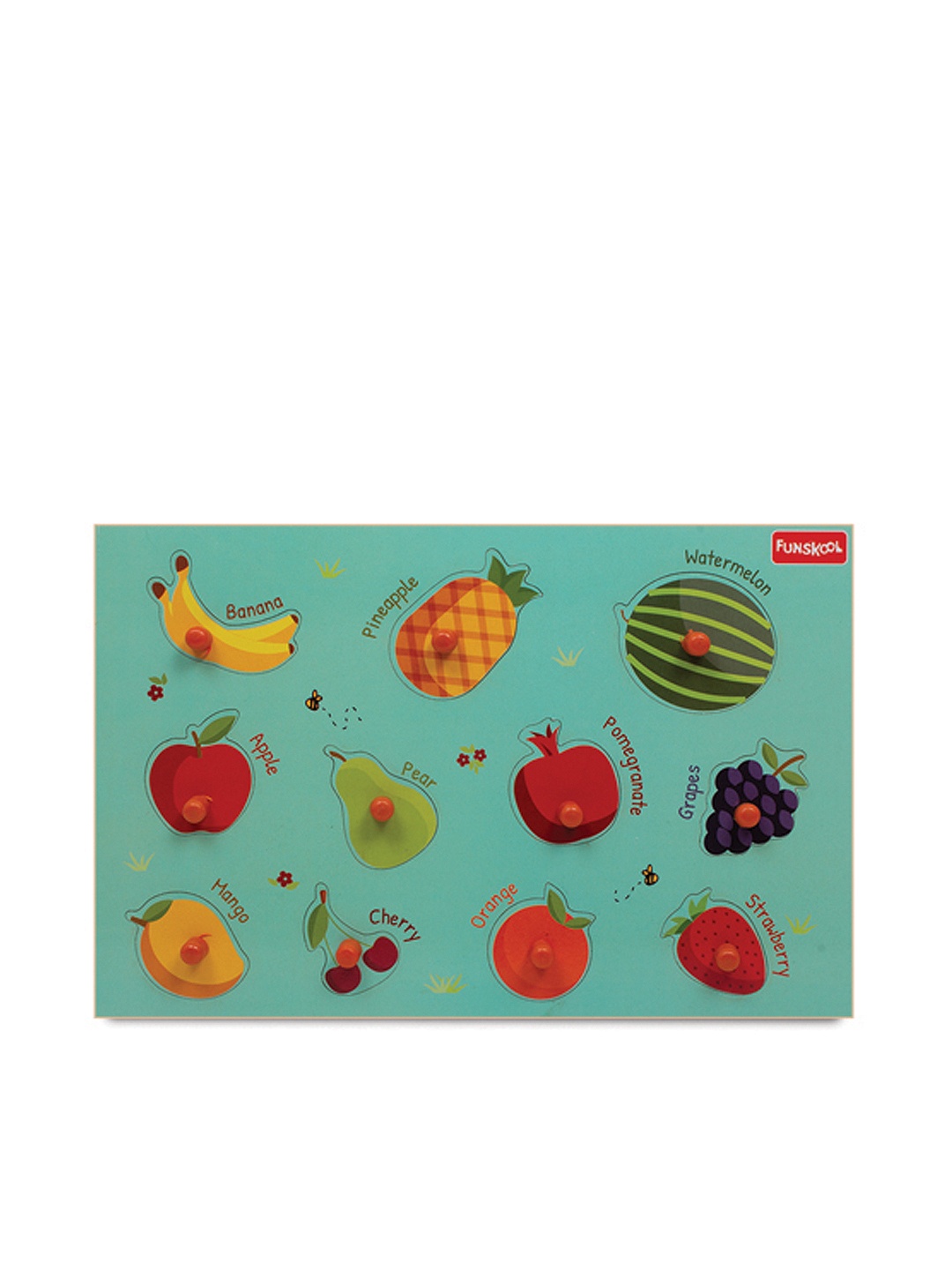 

Funskool Multicoloured Fruit Wooden Puzzle, Multi
