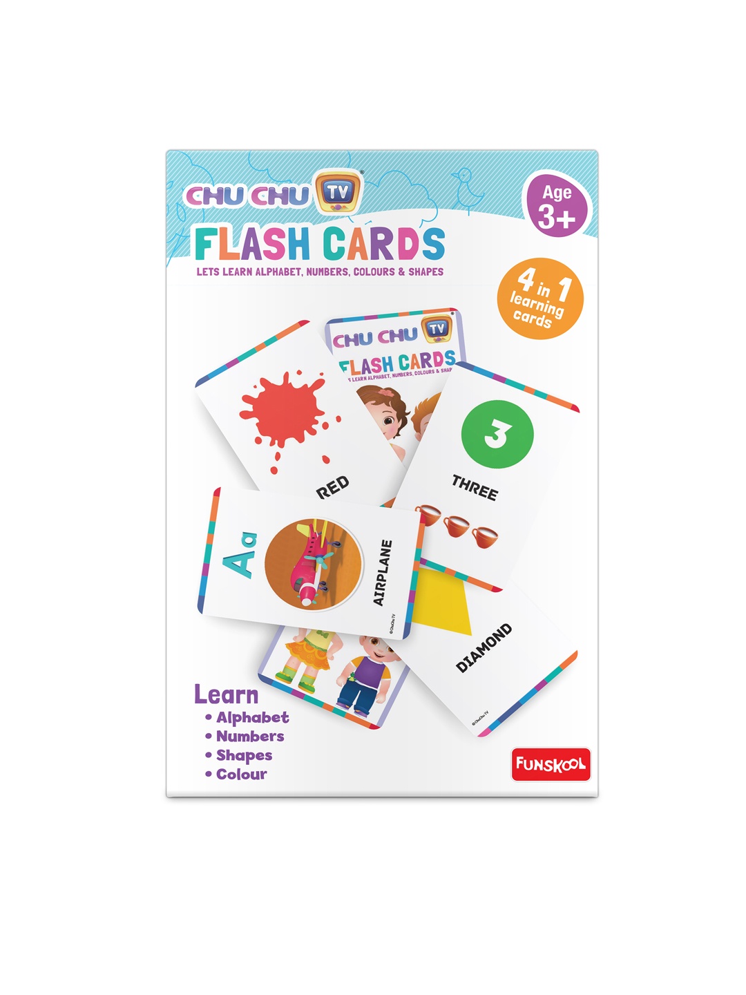 

Funskool Chu Chu Flash Cards for 3+Years, Multi