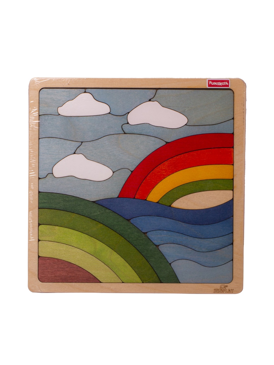 

Funskool Ekoplay Wodden Rainbow Puzzle, Multi