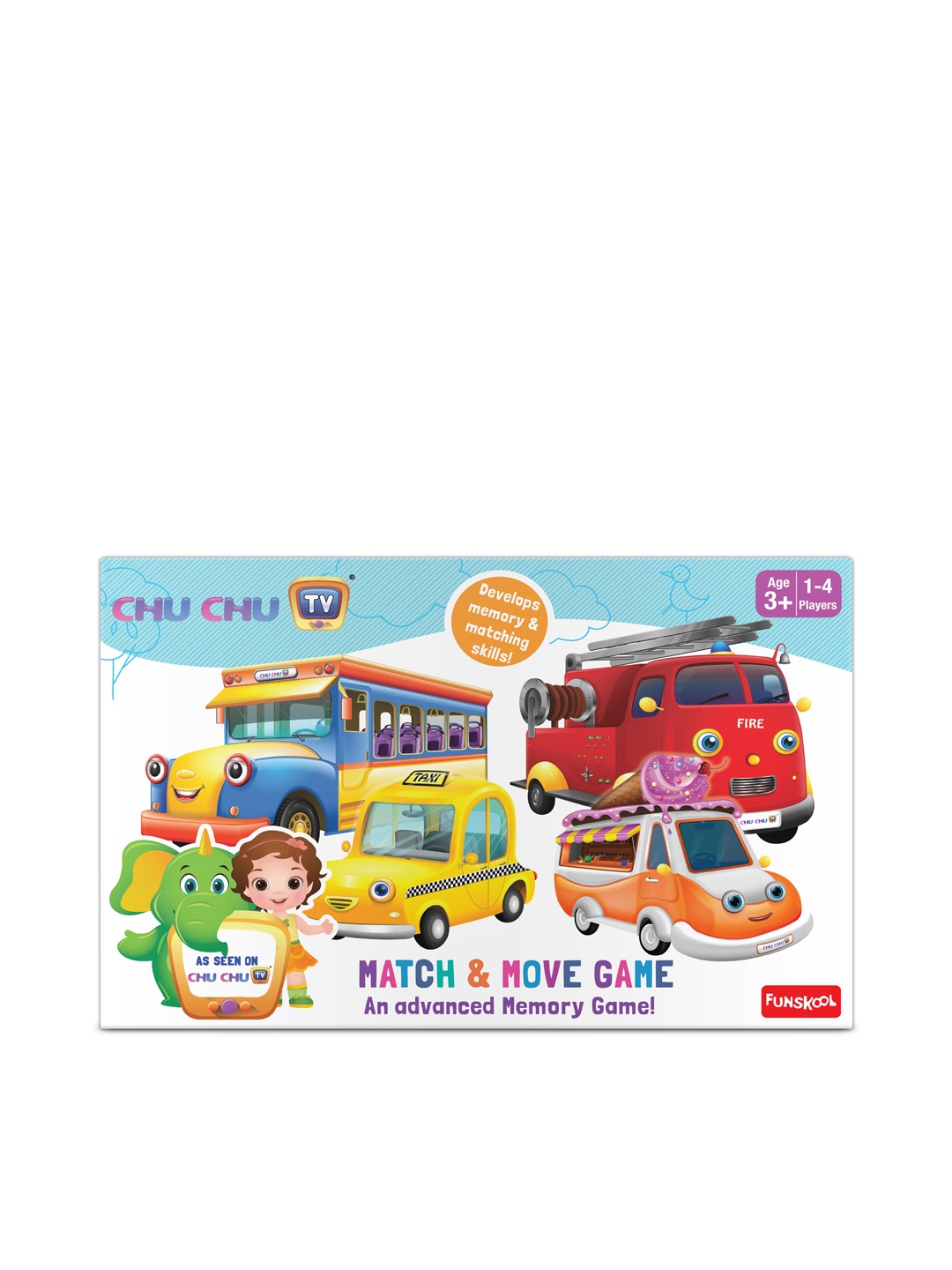 

Funskool Match & Move Memory Game for +3 Years, Multi