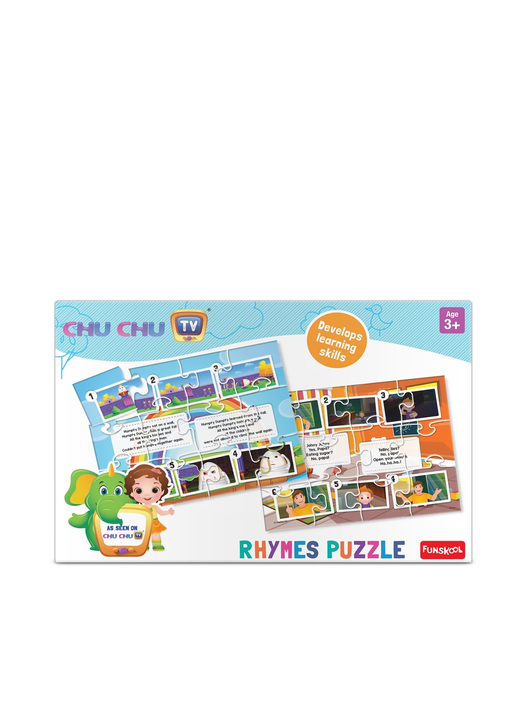 

Funskool Chu Chu Rhymes Puzzle for 3+Years, Multi