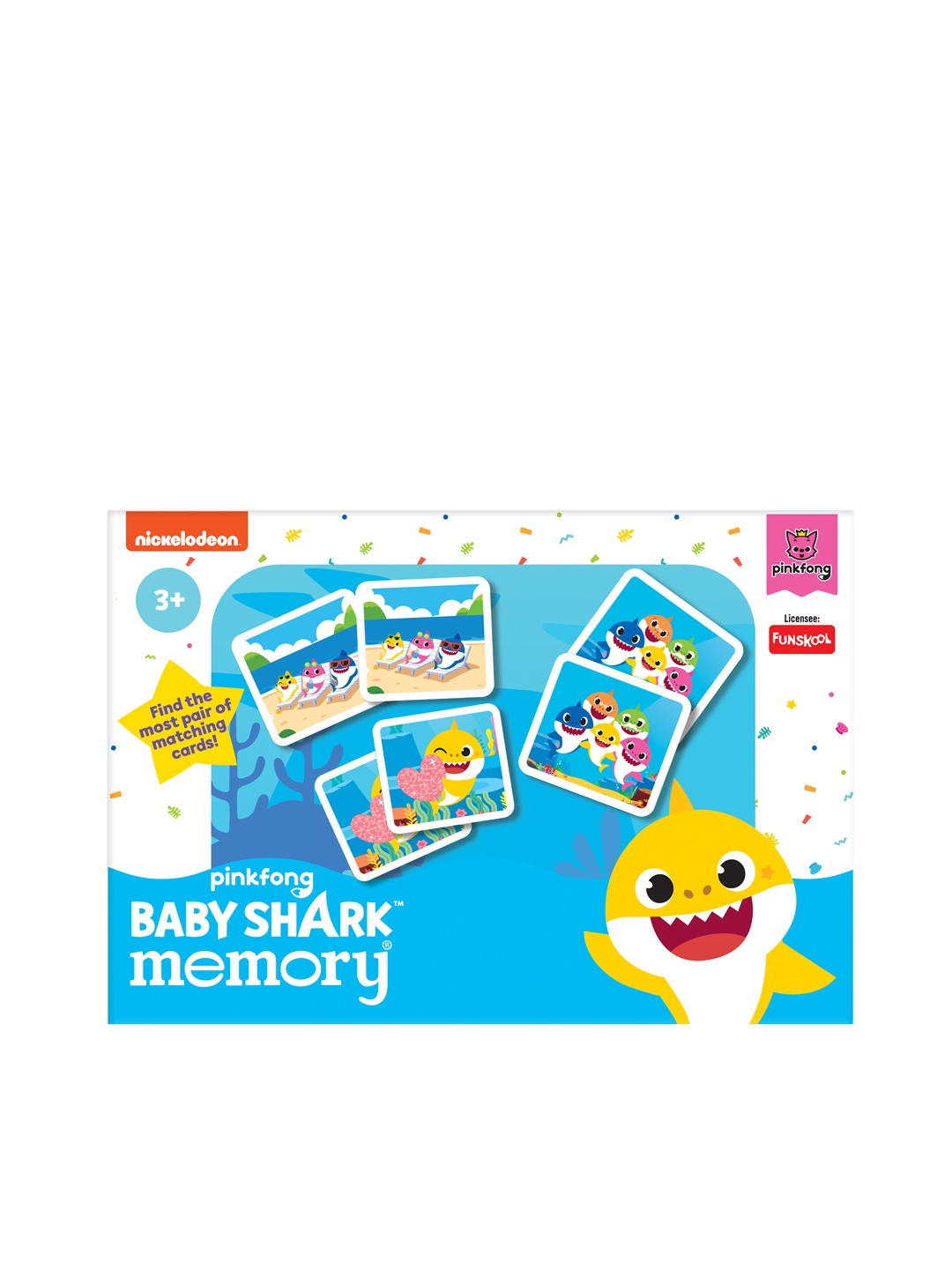 

Funskool Multicoloured 72 Baby Shark Memory Picture Cards, Multi