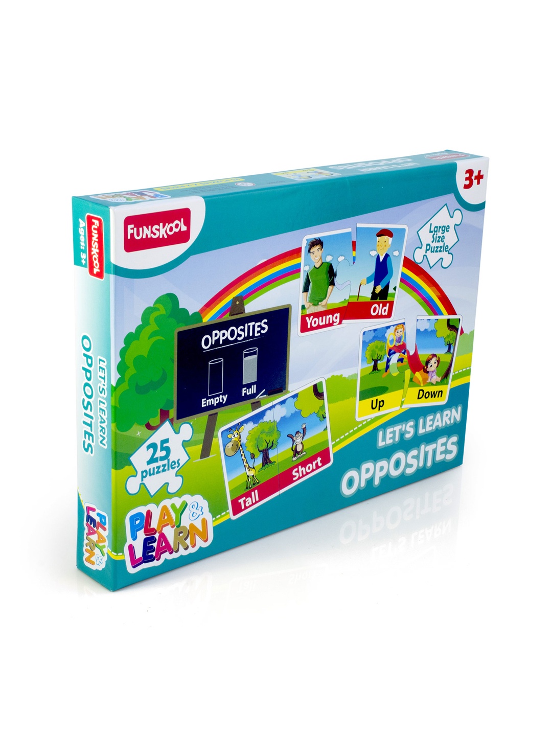 

Funskool Opposite Puzzles For 3+ Years Age Group, White
