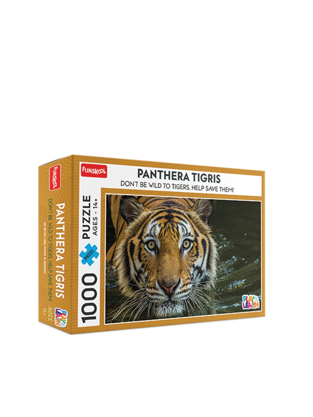 

Funskool Multicoloured 1000 Pcs Panthera Tigris Puzzle, Orange