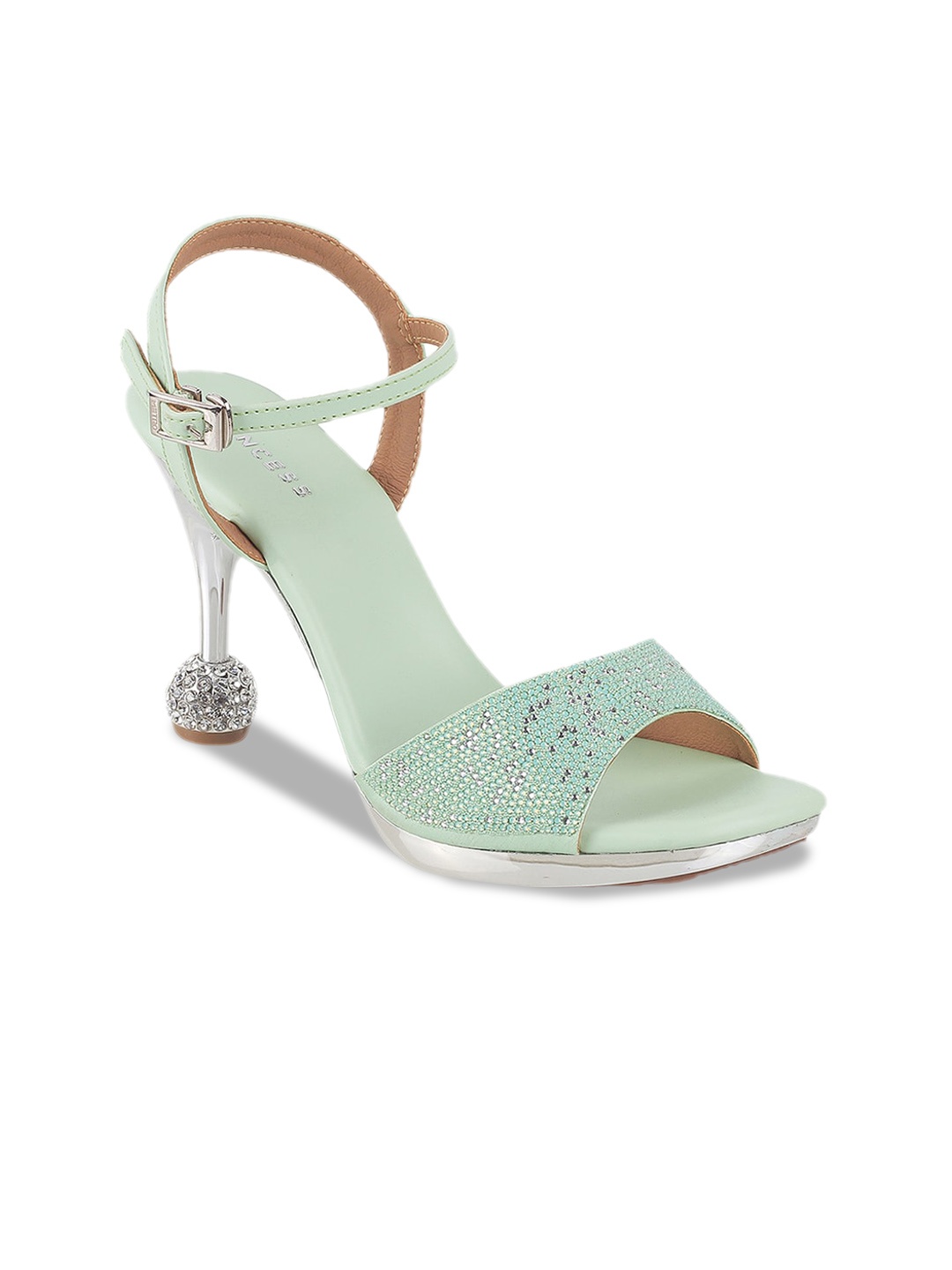 

Metro Embellished Stiletto Heels, Sea green