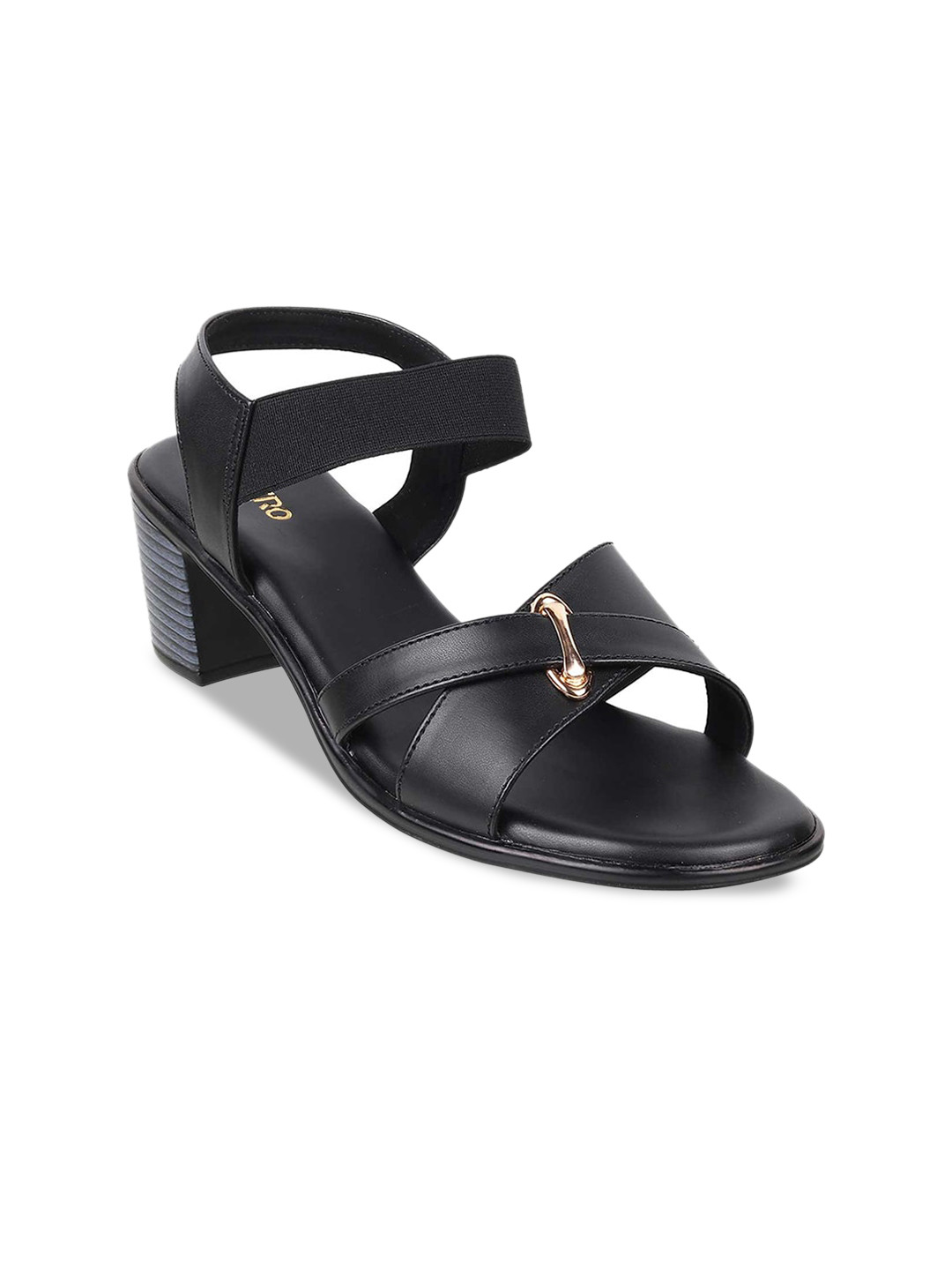 

Metro Block Heels With Backstrap, Black