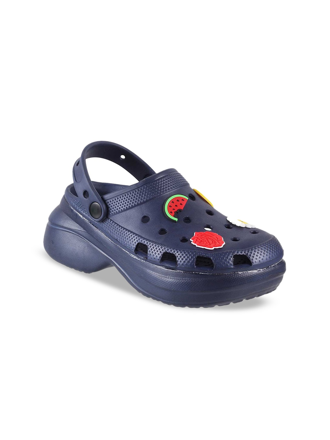 

WALKWAY by Metro Women Self Design Clogs, Navy blue