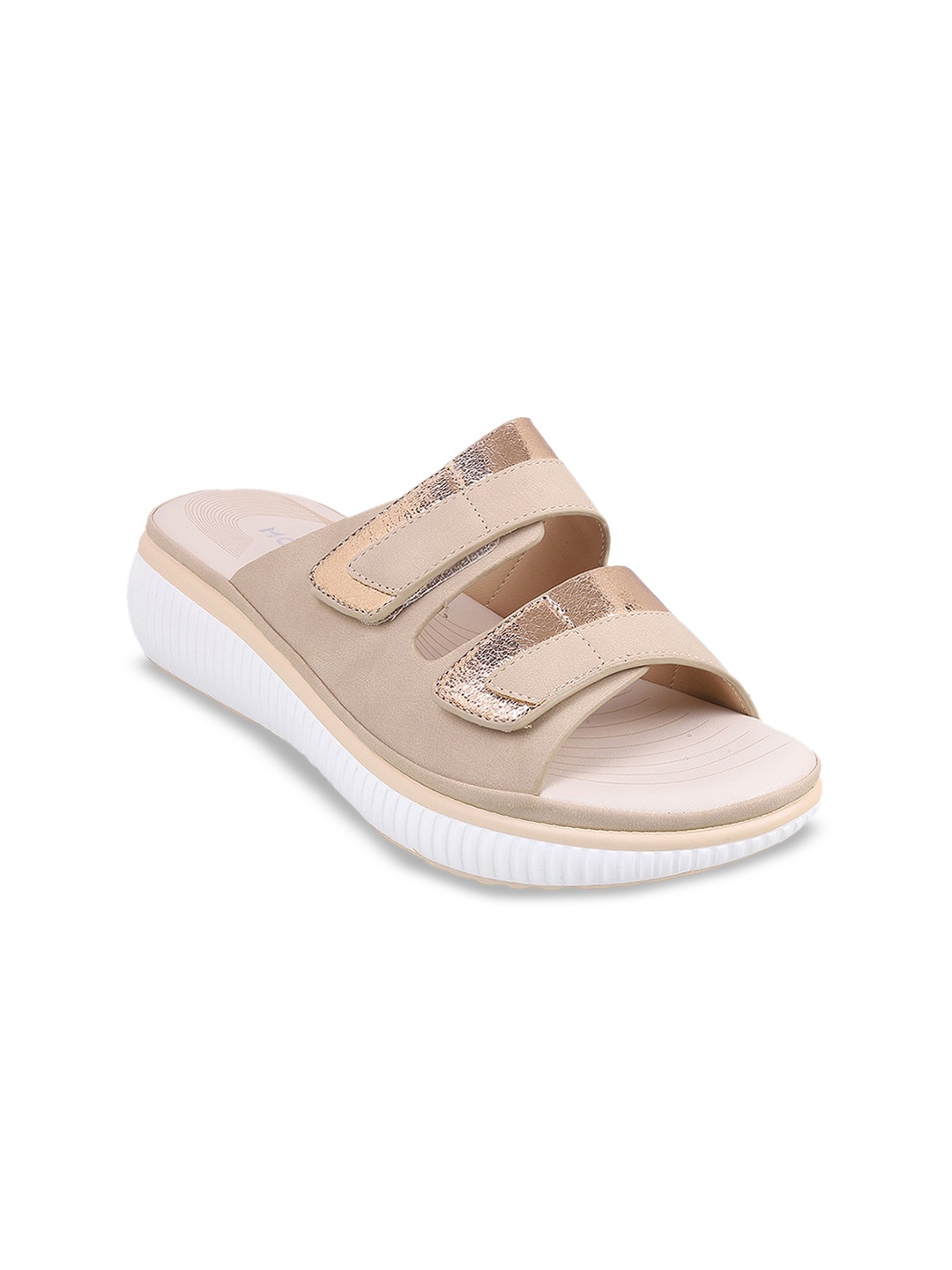 

Mochi Open Toe Comfort Heels, Beige