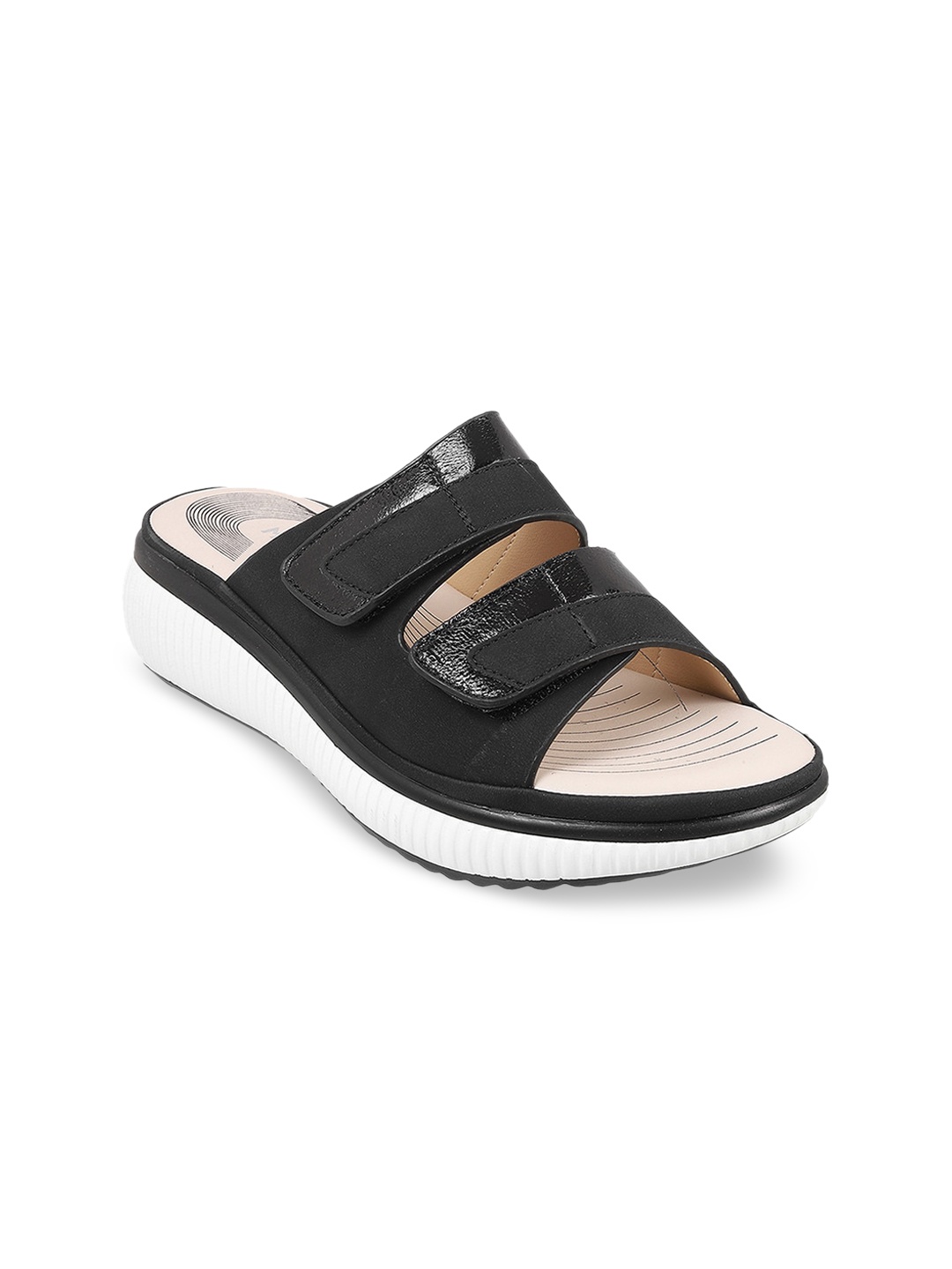 

Mochi Open Toe Comfort Heels, Black