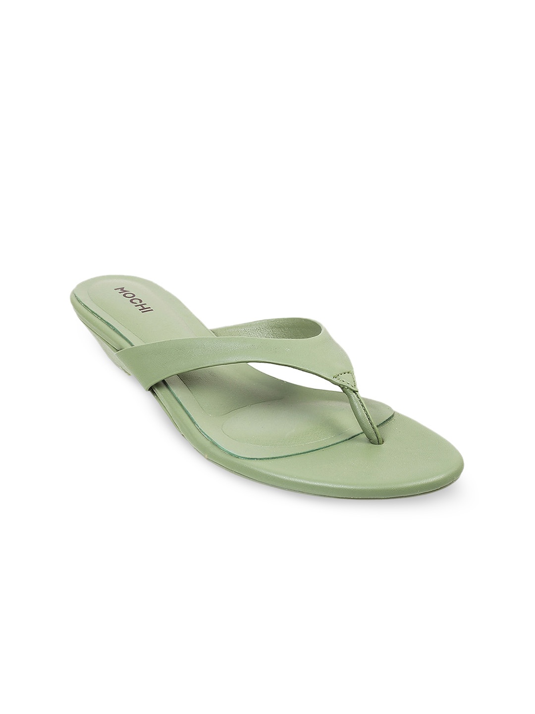 

Mochi Textured Open Toe Flats, Sea green