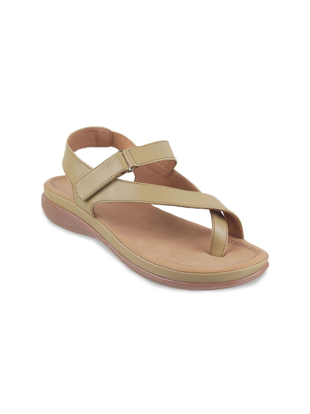 

Mochi Strappy One Toe Flats, Beige