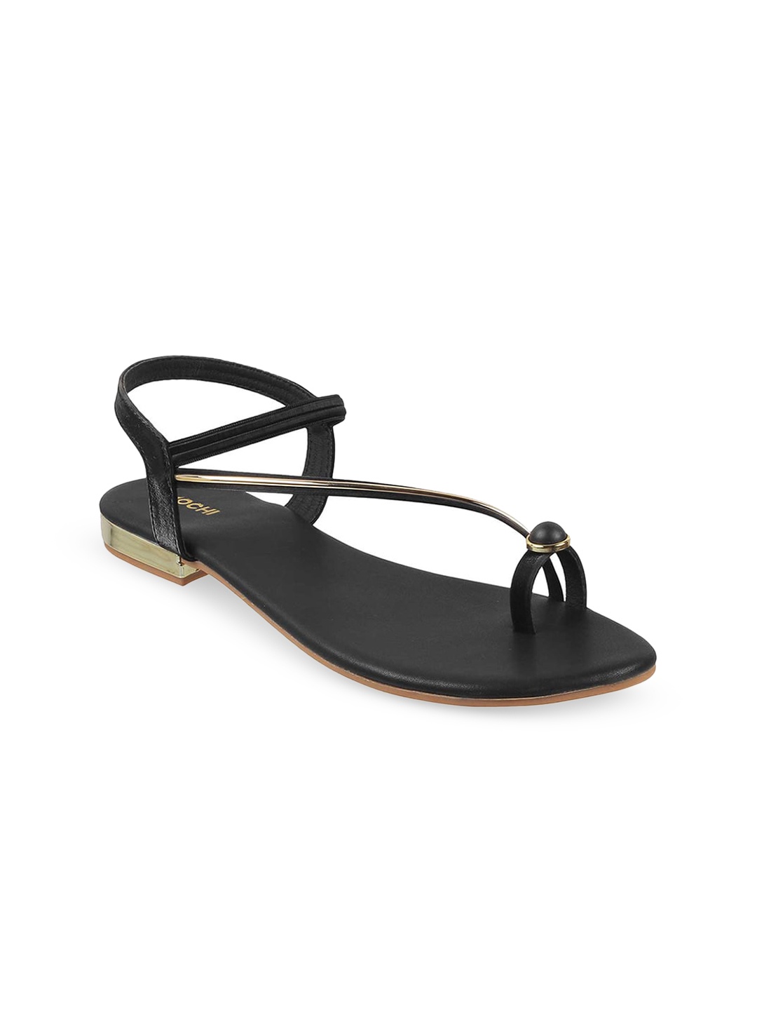 

Mochi Casual One Toe Flats, Black