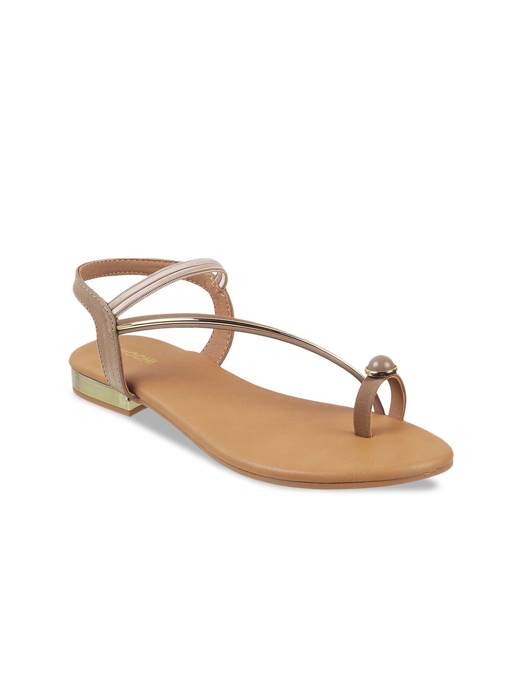 

Mochi Synthetic One Toe Flats, Khaki