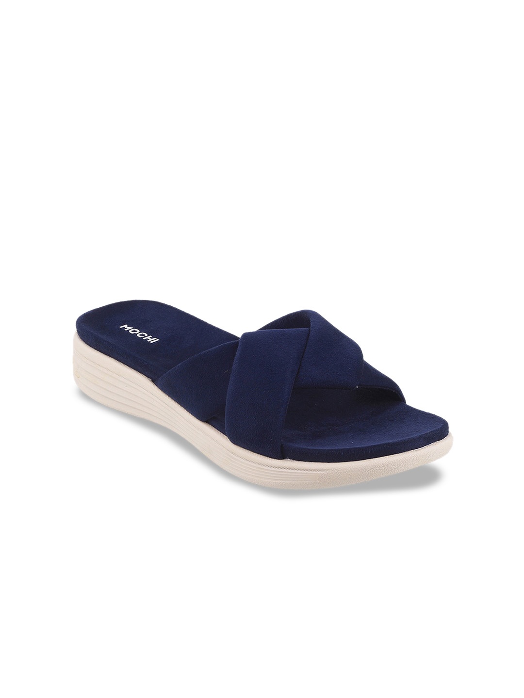 

Mochi Slip-On Open Toe Flats, Blue