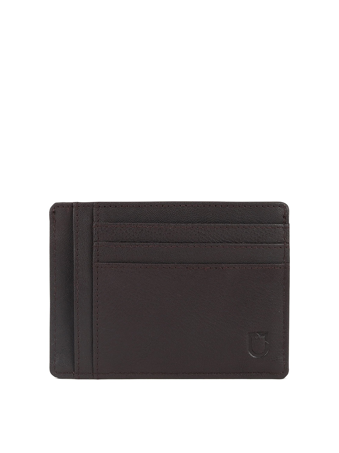 

Urbano Fashion Men Textured Leather Two Fold Wallet, Coffee brown