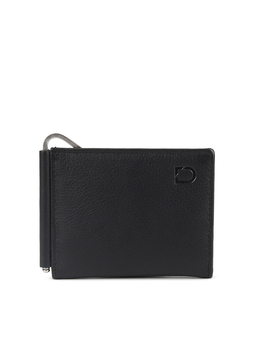 

Urbano Fashion Men Textured Leather Two Fold Wallet, Black