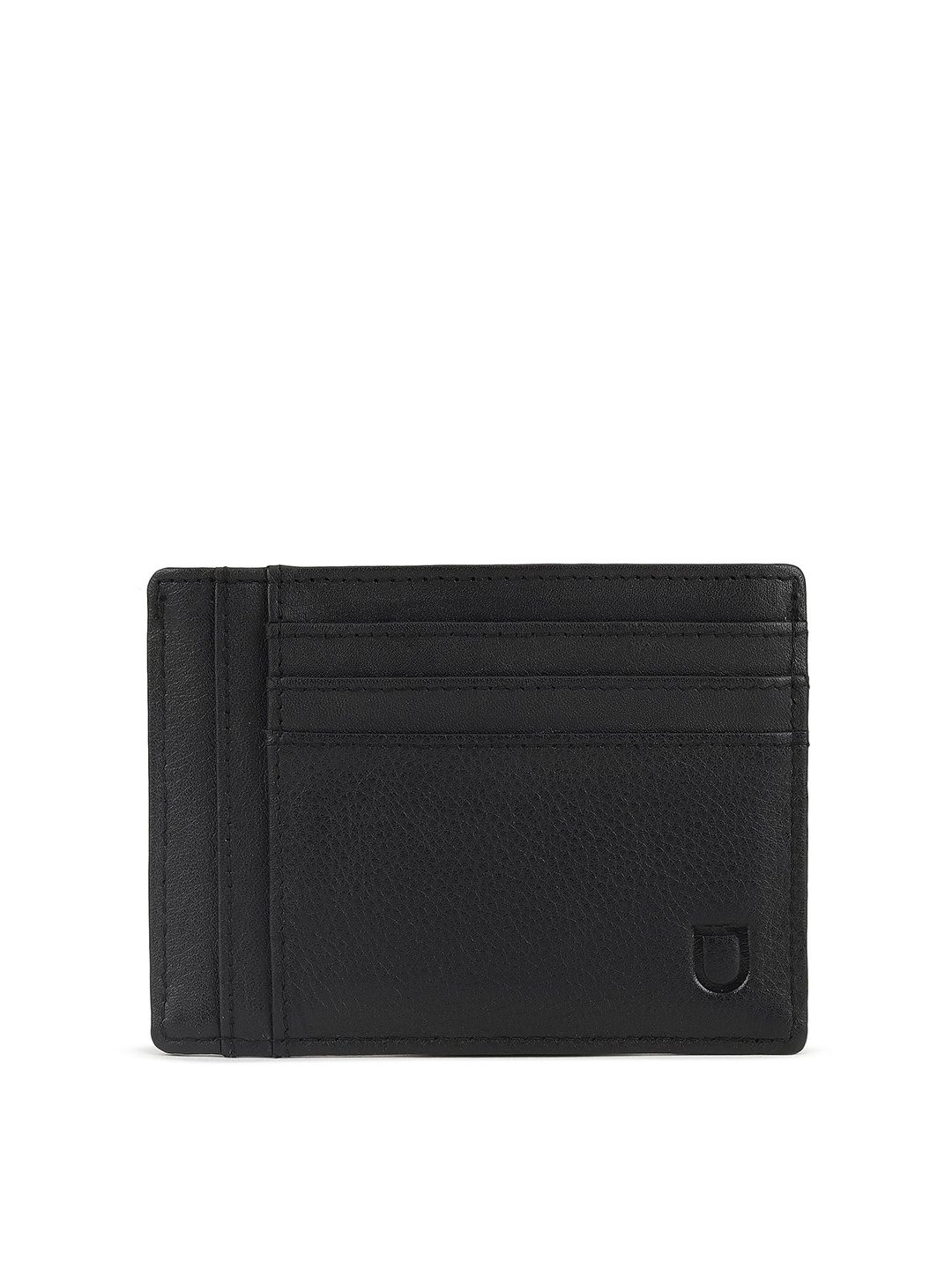 

Urbano Fashion Textured Leather Two Fold Wallet, Black