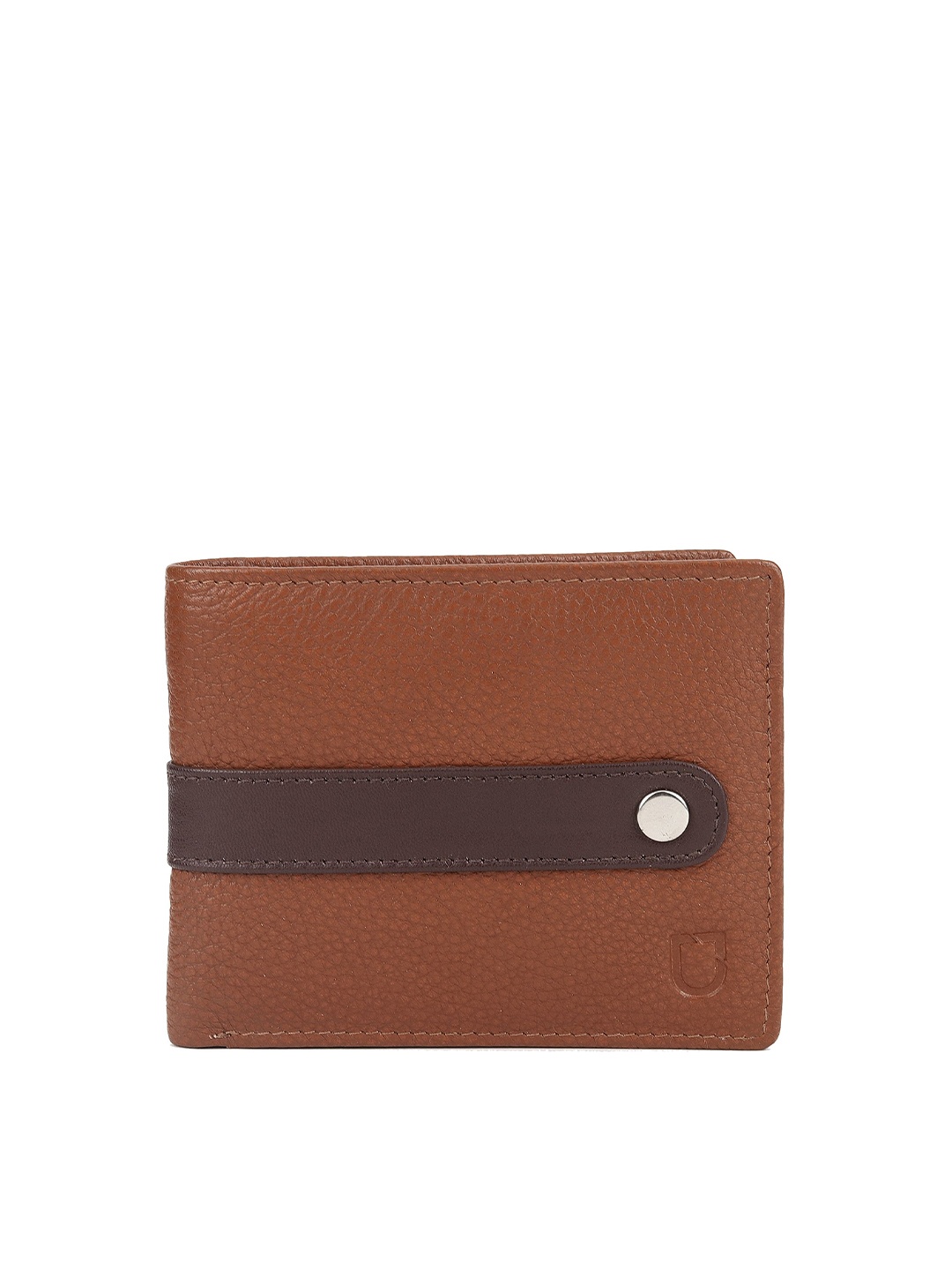 

Urbano Fashion Textured Leather Two Fold Wallet, Tan